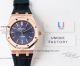 Perfect Replica Audemars Piguet Royal Oak Rose Gold Blue Dial Rubber Strap Watch 41mm (2)_th.jpg